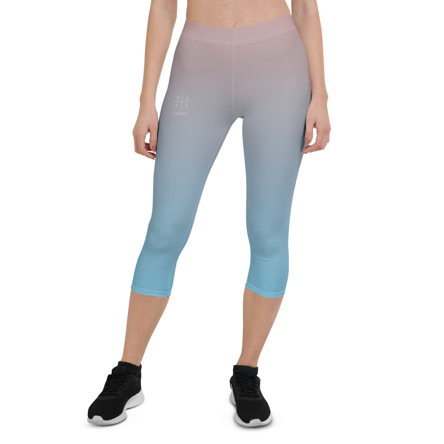 Rose Water FLAKOUT Sport Women's Capri Leggings - FLAKOUT