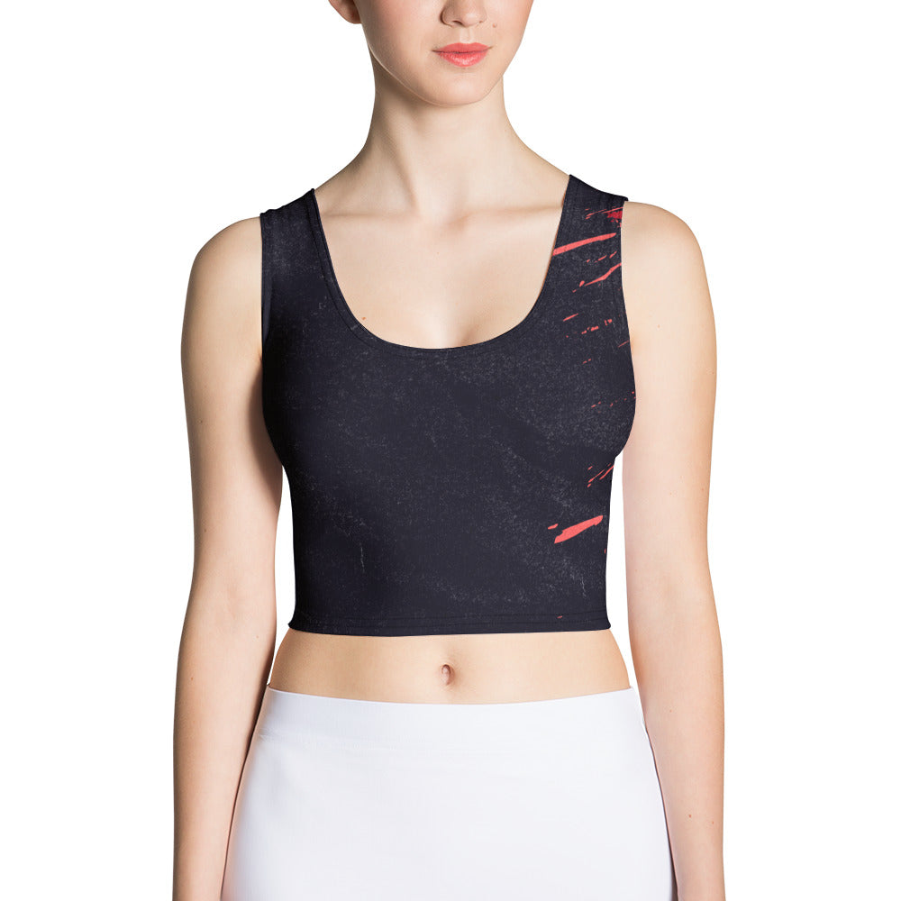 Crop Top Red Black Crush - FLAKOUT