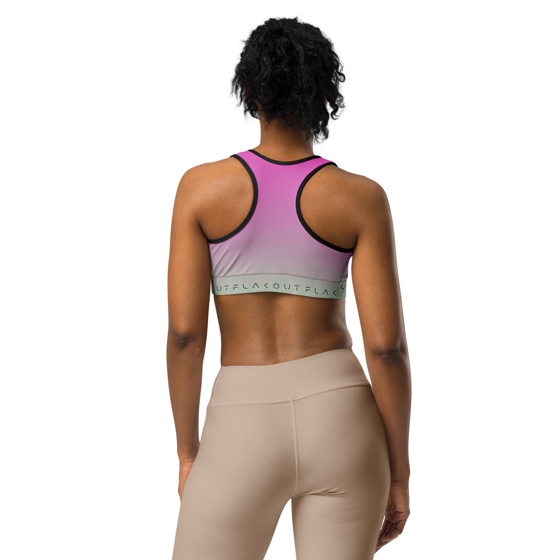 Fuchsia Fantasy Women's Sports Performance Bra - FLAKOUT