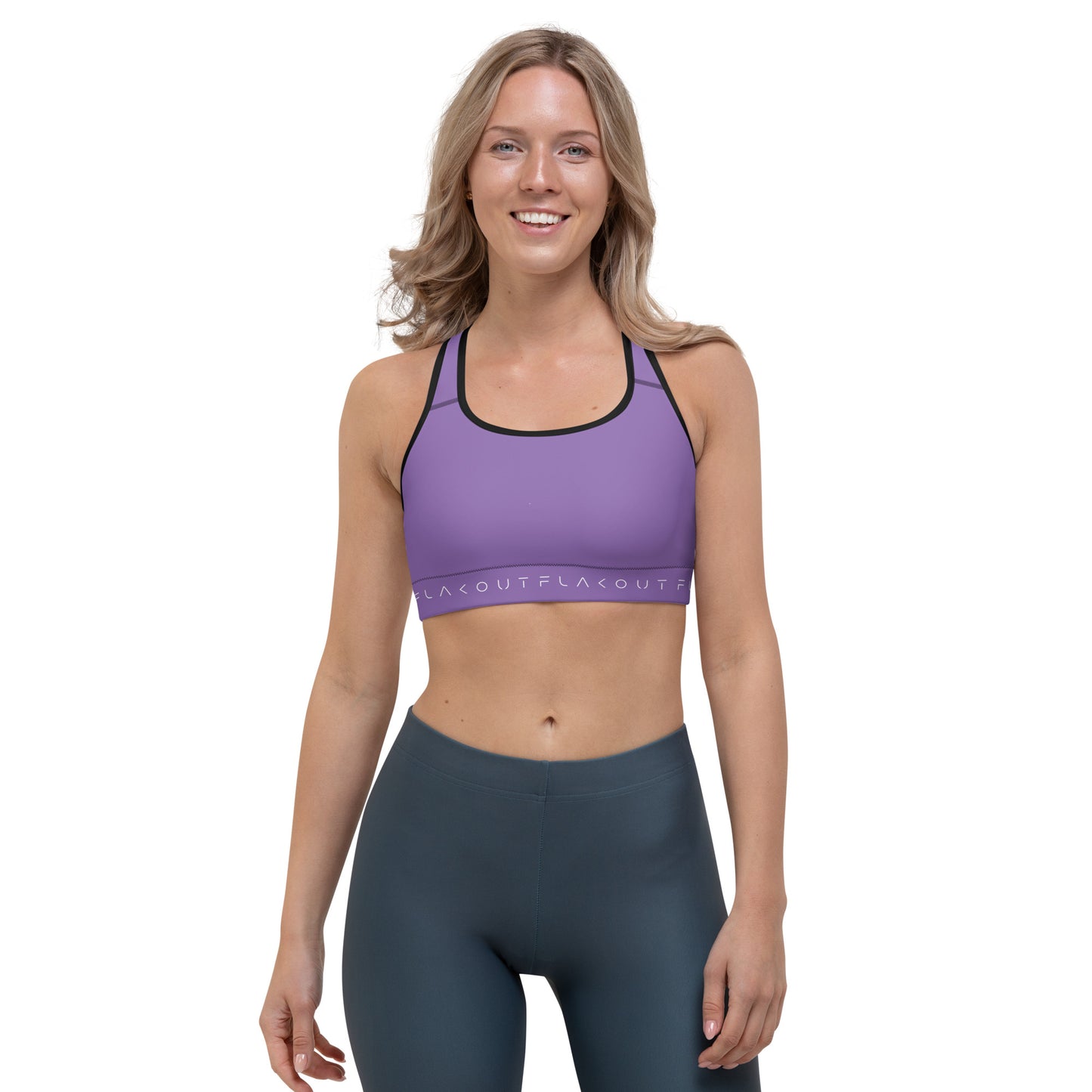 Lavender Ensemble Women's Sports Performance Bra - FLAKOUT