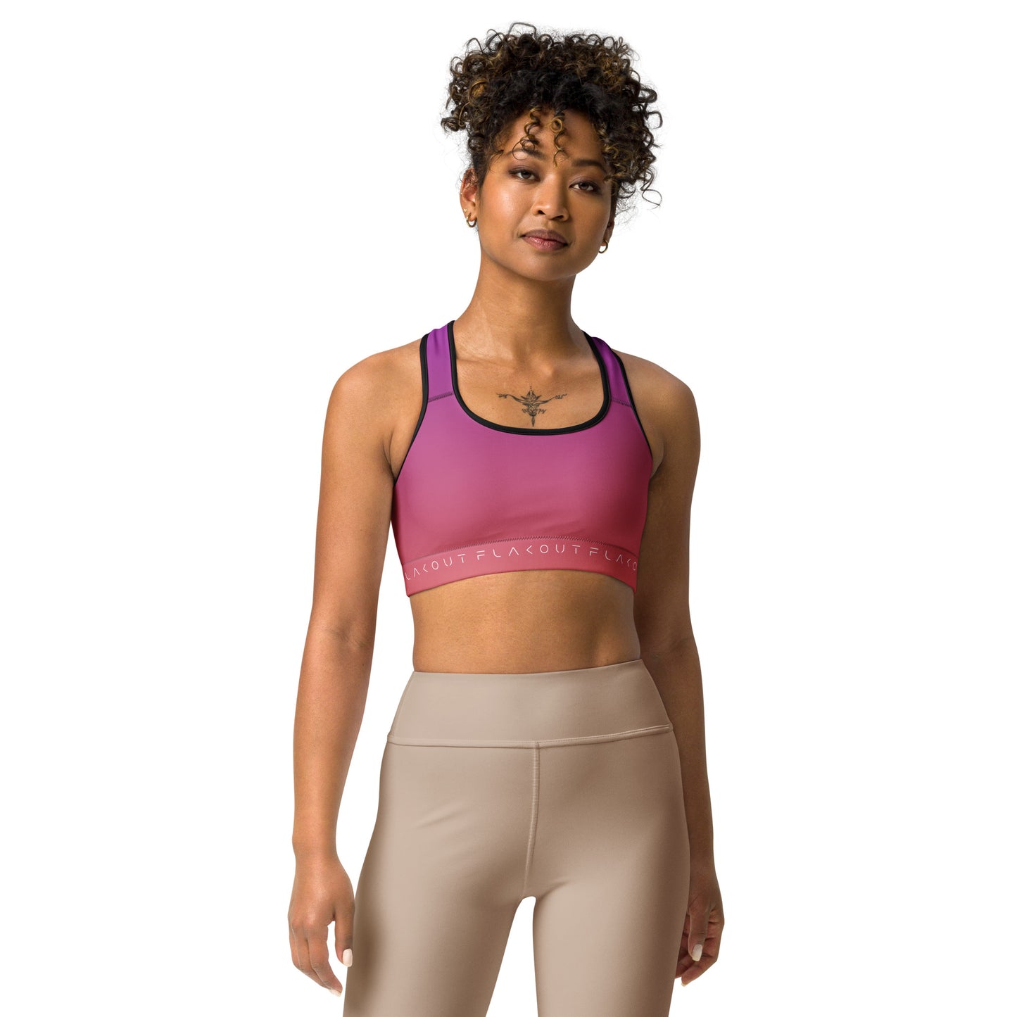 Berry Sunset Women's Sports Performance Bra - FLAKOUT