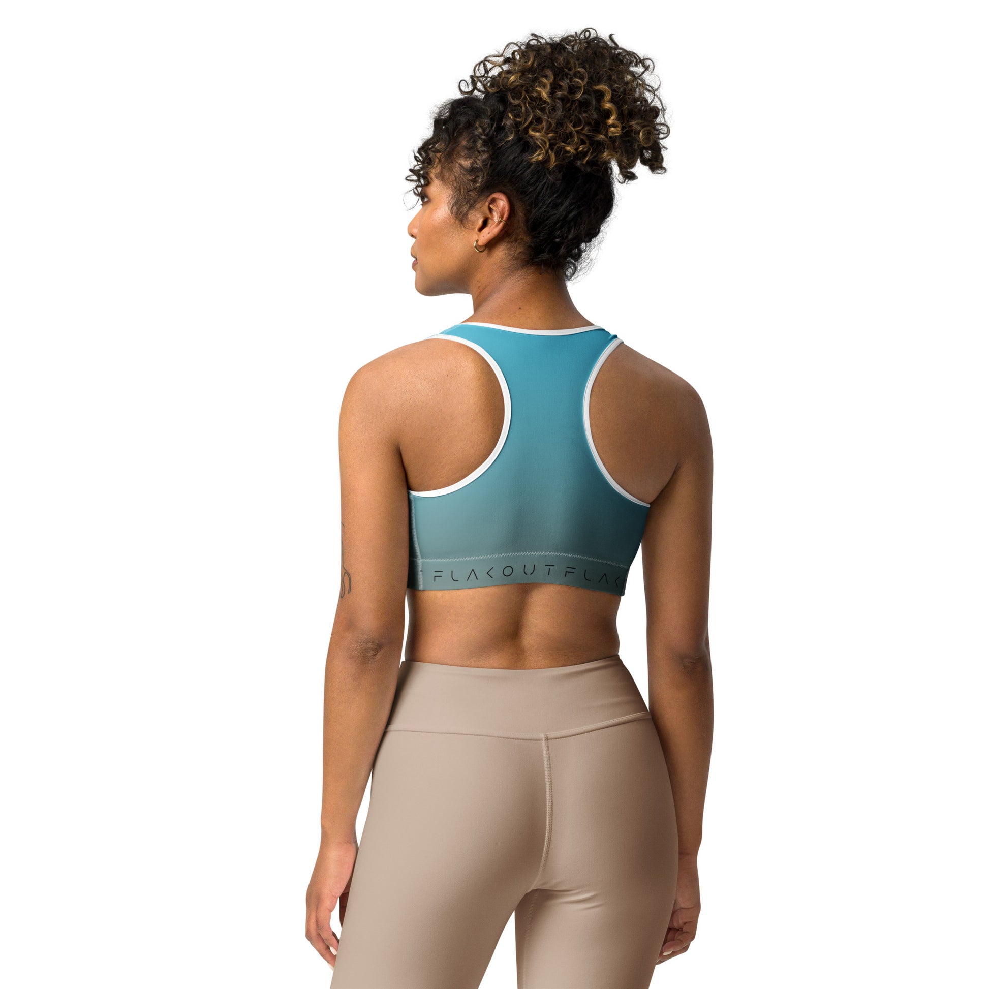 Aqua Skyline Women's Sports Performance Bra - FLAKOUT