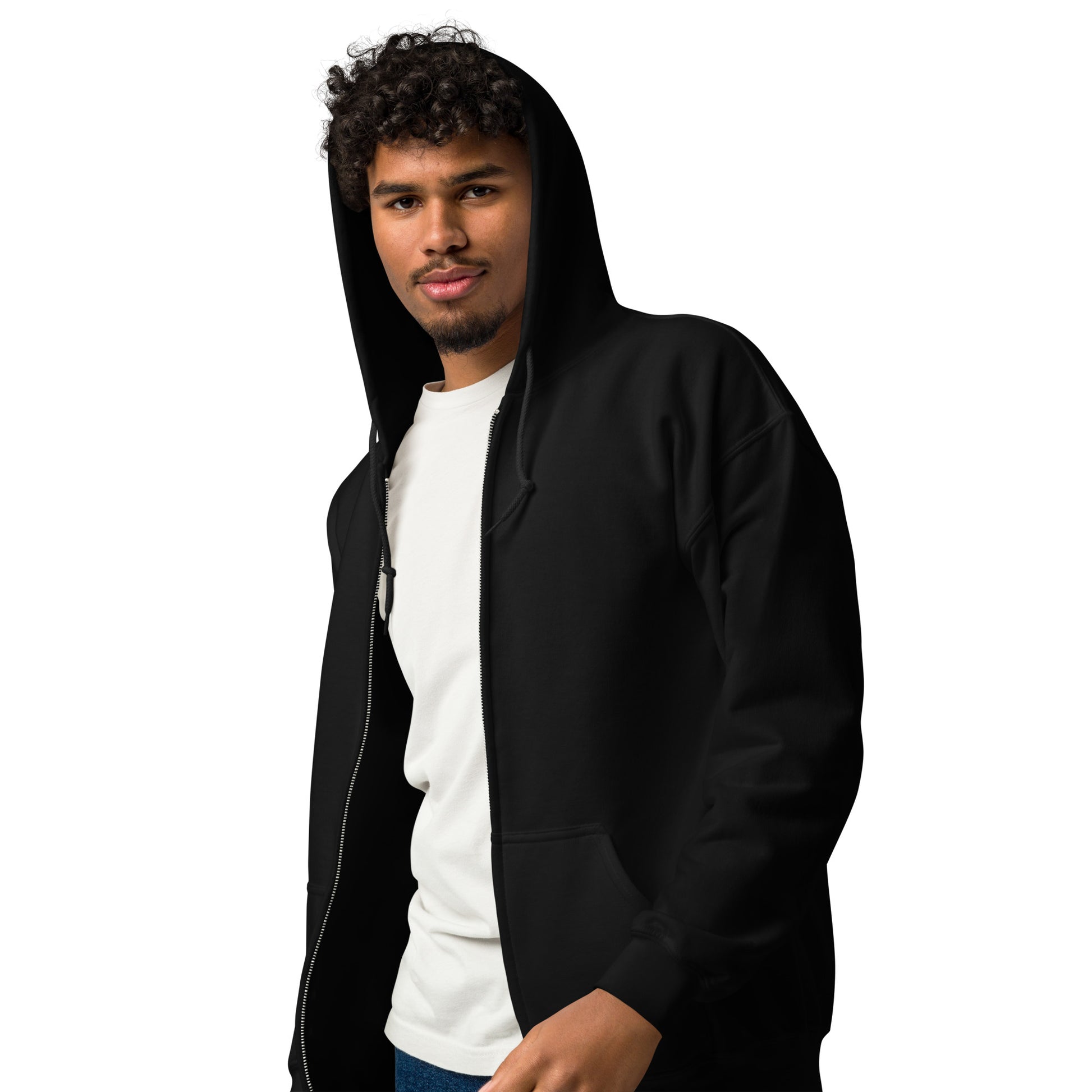 Lunar Eclipsis Heavy Harmony Fusion Zip Hoodie - Black - FLAKOUT