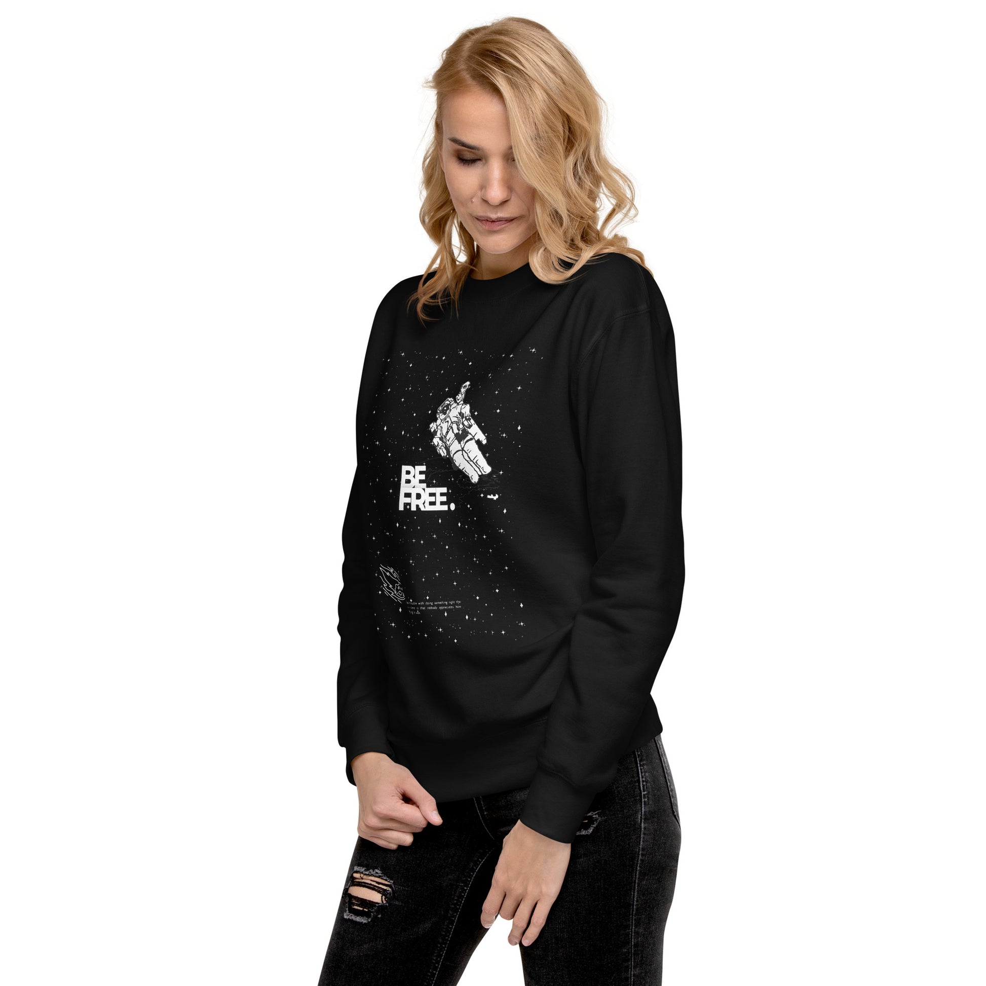 Be Free On Outer Orbit Sweatshirt - FLAKOUT