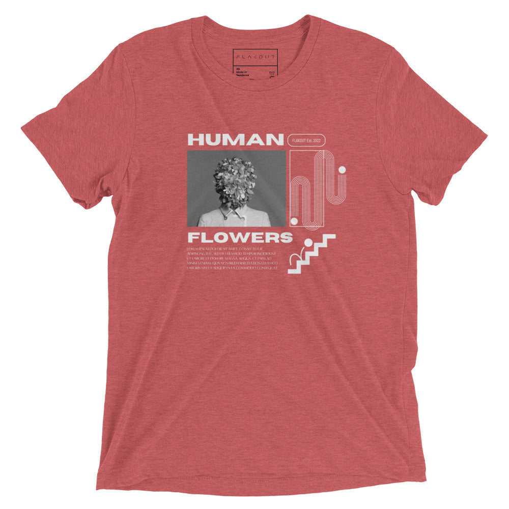 Human Flowers Floral Blooming T-shirt - FLAKOUT