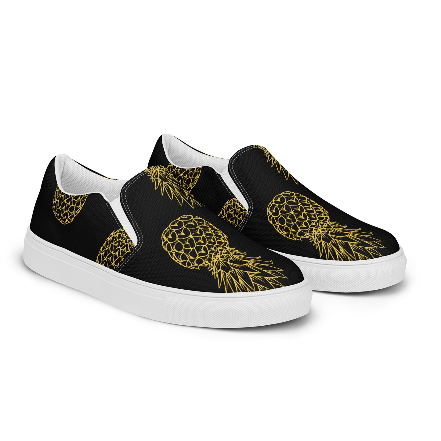 Pineapple Bliss Women's Slip-On Canvas Shoes - FLAKOUT