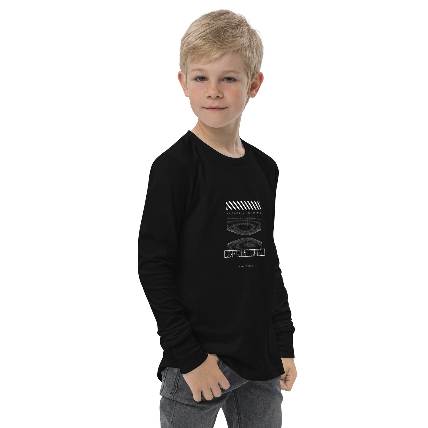 Kid's Long Sleeve Shirt Worldwide - FLAKOUT