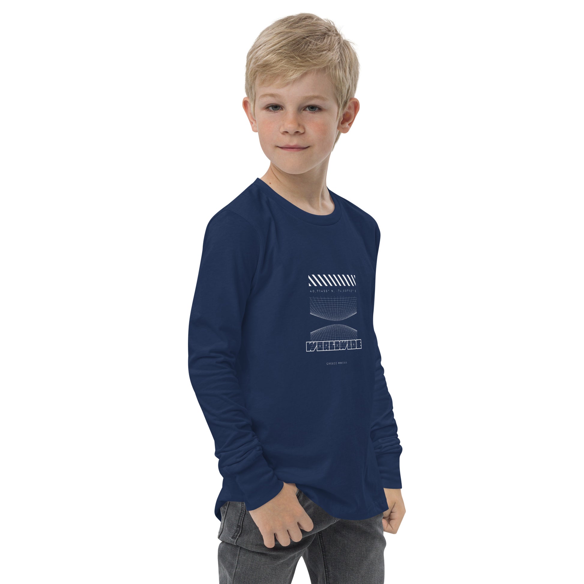 Kid's Long Sleeve Shirt Worldwide - FLAKOUT