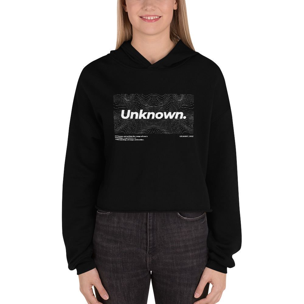 Veil Of The Unknown. Women's Crop Hoodie - FLAKOUT