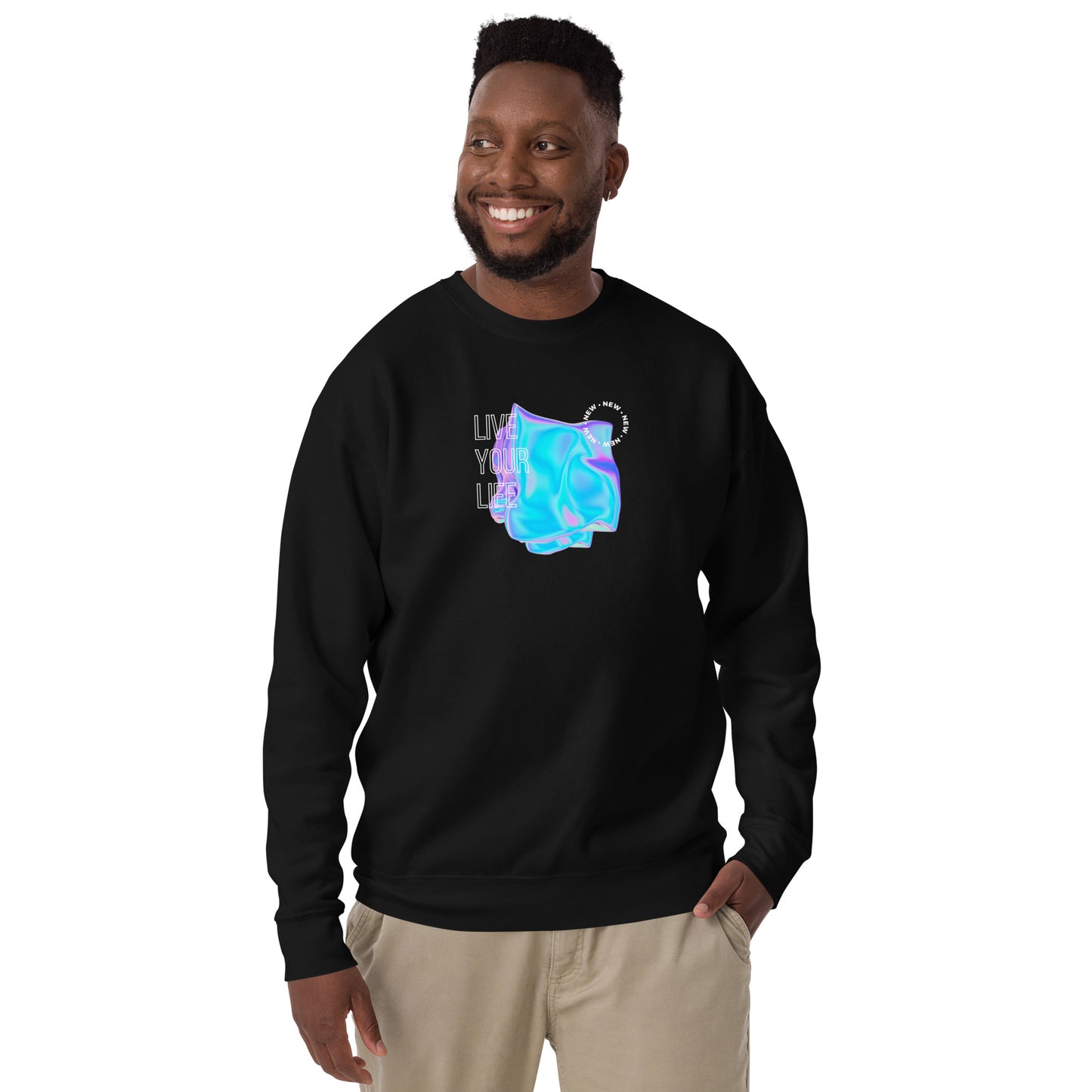 Vivid Existence Live Your Life Sweatshirt - FLAKOUT